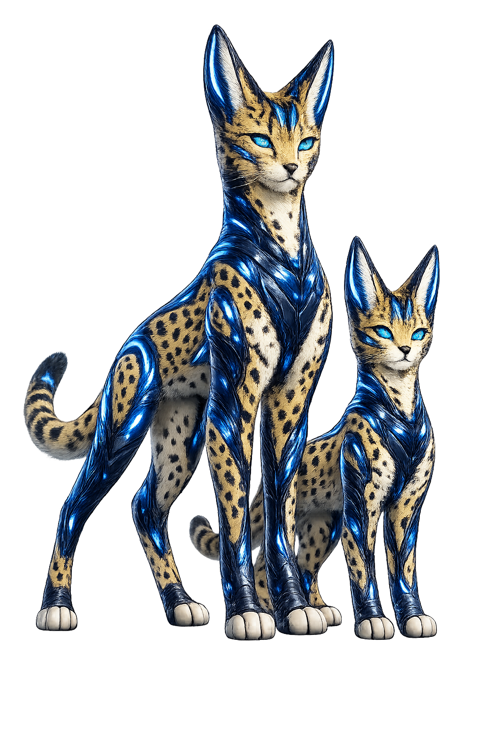 Zerval — le lynx adulte (Pro) et le jeune lynx (Smart)
